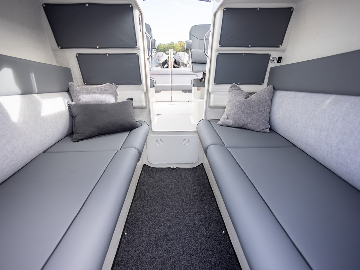 Walk through cabin with optional twin bunks