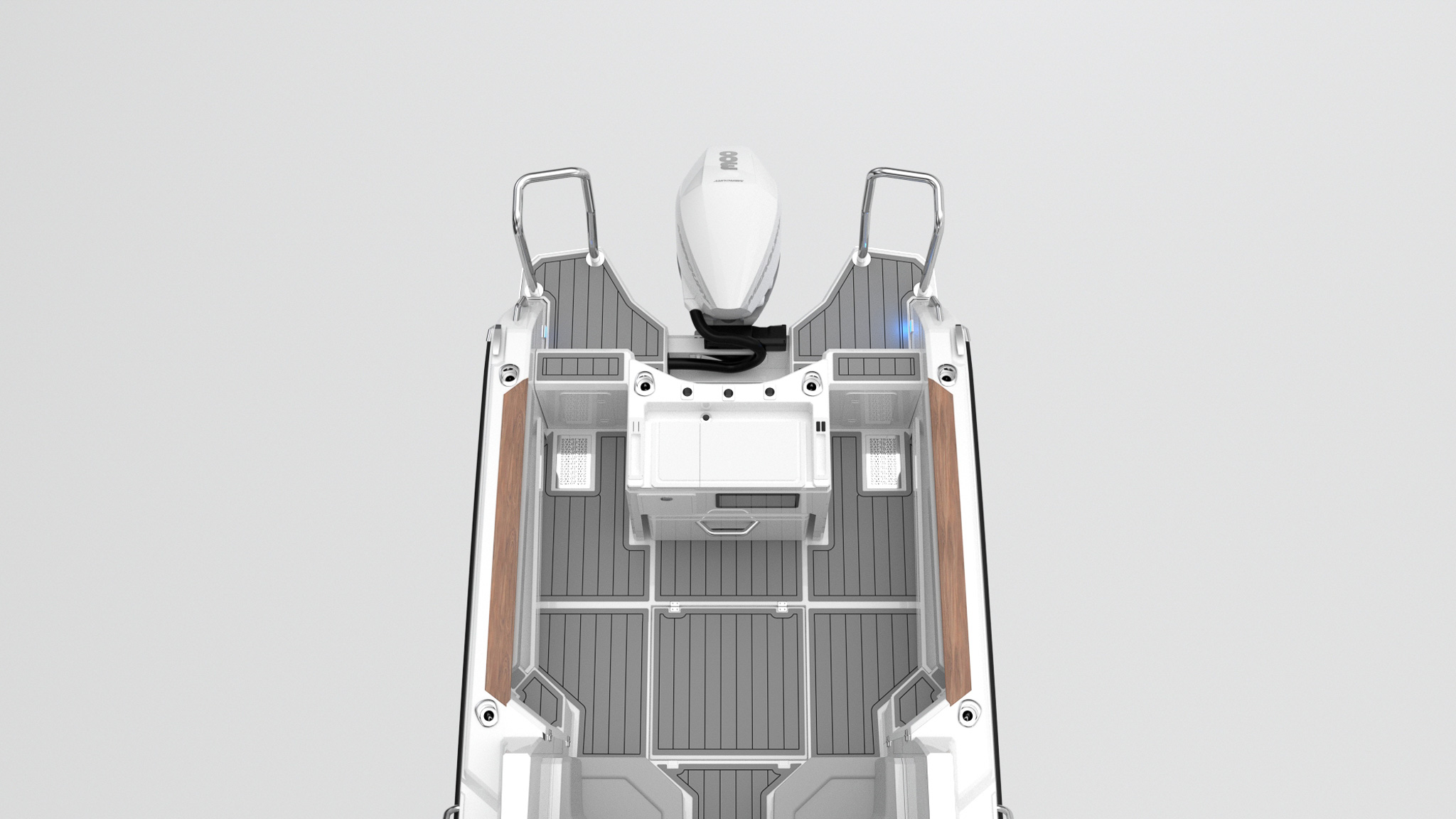 Single Outboard with Fishing Transom 