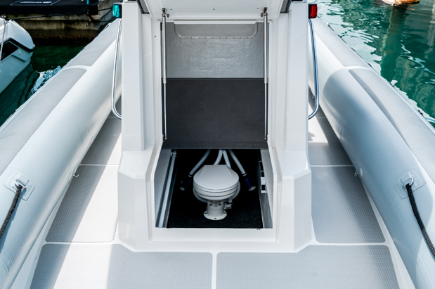 Optional onboard toilet