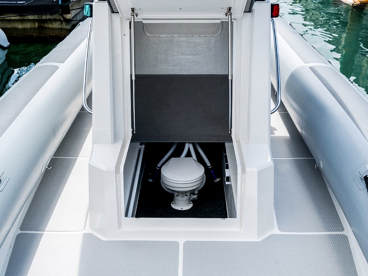 Optional onboard toilet